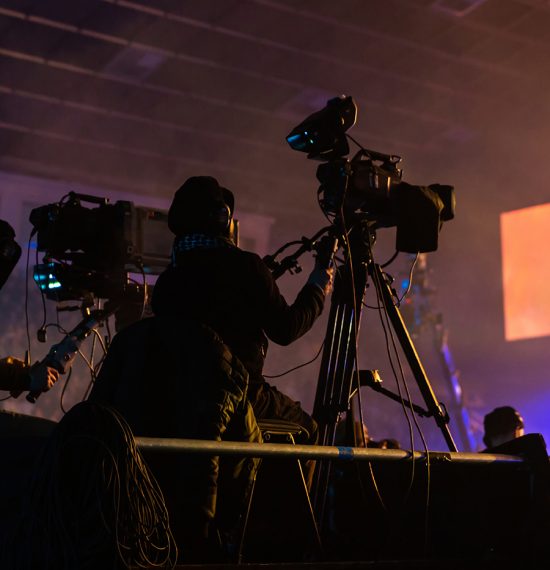silhouette-group-cameramen-broadcasting-event-workers-are-high-platform